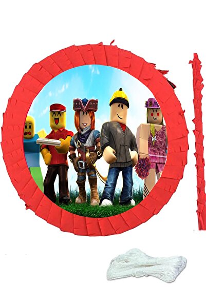 Parti dolabı 1 Adet Roblox Pinyata Doğum Günü Pinyatası Sopa+ip