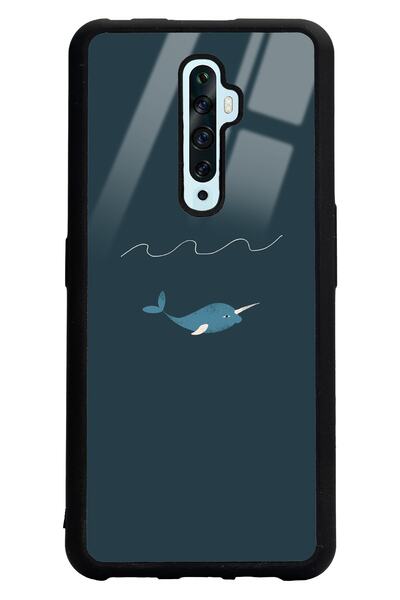 Spoyi Oppo Reno 2z Doodle Fish Tasarımlı Glossy Telefon Kılıfı