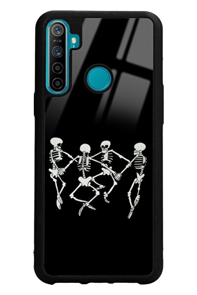 Spoyi Oppo Real Me 5i Dancer Skeleton Tasarımlı Glossy Telefon Kılıfı