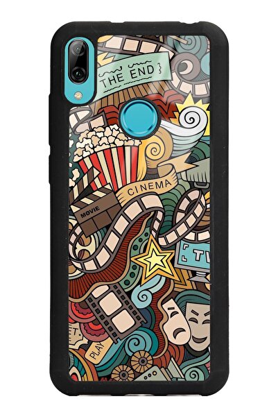 Spoyi حافظة هاتف هواوي Y6 (2019) بتصميم سينمائي ريترو لامع