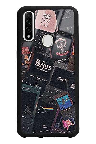 Spoyi Oppo A31 Retro Music Tasarımlı Glossy Telefon Kılıfı
