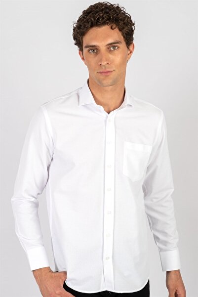 Tudors Klasik Fit Desenli Erkek Gömlek