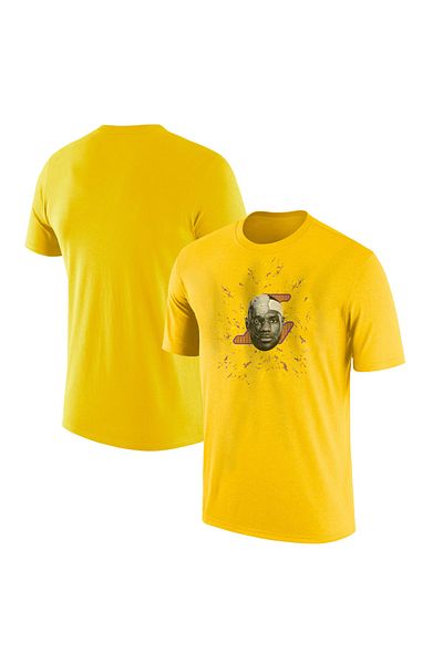 usateamfans Ανδρικό μπλουζάκι Lebron James Robotic - Κίτρινο
