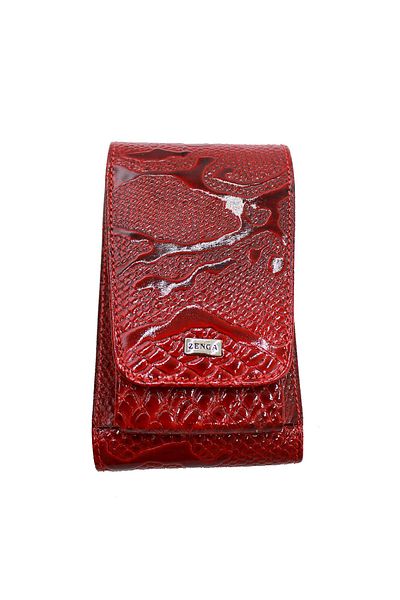 Fiyaka Zenga 903_r 100% Genuine Leather Cigarette Holder Red