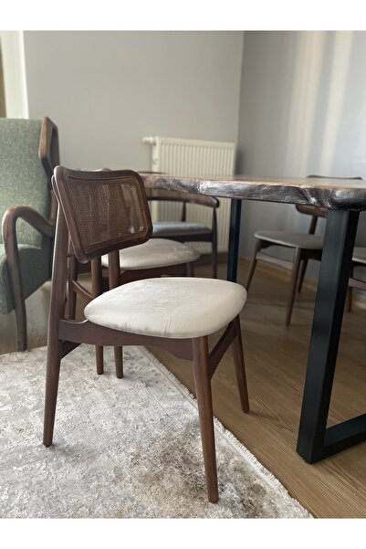 modelsa design Design Modelsa Ahşap Masif Hazeranlı Original Yemek Sandalyesi