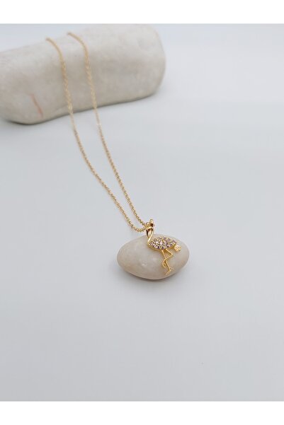 takitokaciniz Zirkon Taşlı Kadın Flamingo Kolye