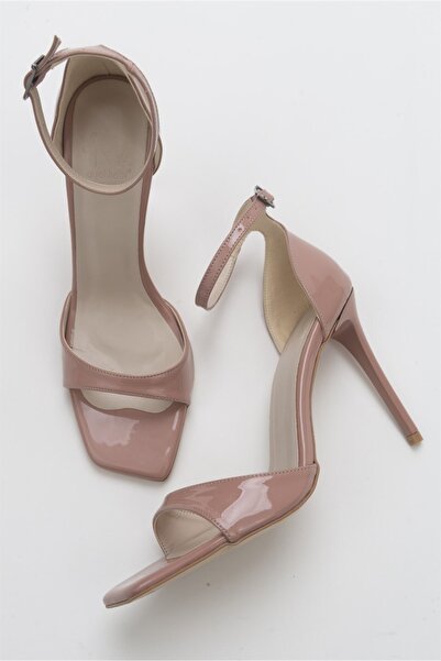 AYAKKABI PRENSİ Pembe Gul Kurusu Kadın Klasik Topuklu Ayakkabı Gul