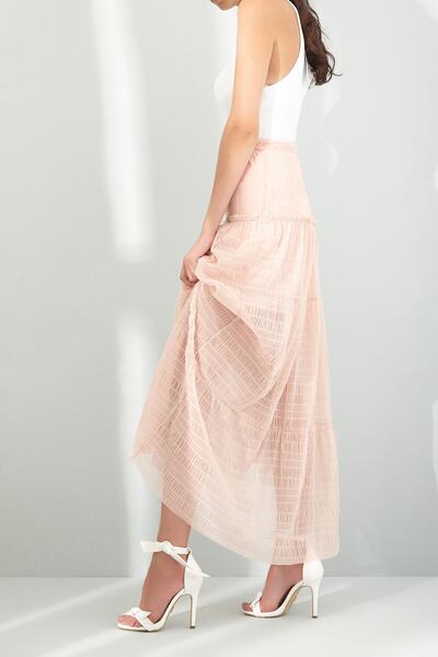 AYAKKABI PRENSİ Adriana Curea cu o singură bandă Detaliată Alb Mat 10 Cm Pantofi clasici cu toc pentru damă