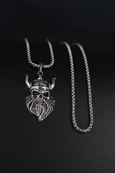 Warrior Viking Man Knitted Chain Men's Necklace