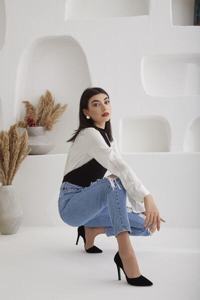 AYAKKABI PRENSİ Sanja Black Suede 10 cm Women's Stiletto, Heeled Shoes Suede