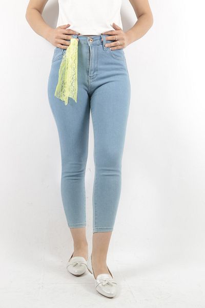 VERA LİFE Pantaloni de damă, blugi skinny, cu centură de fosfor