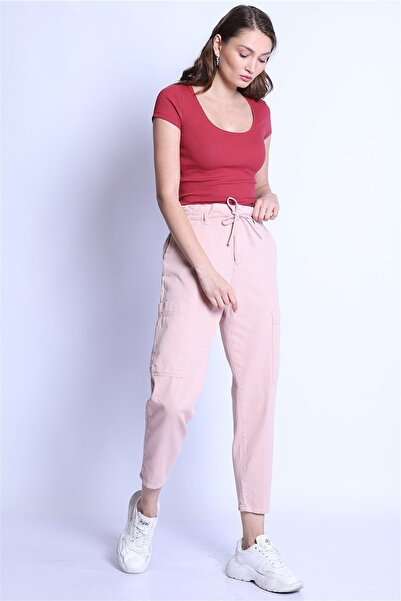 Twister Jeans Kadın Mom Baloon Yüksek Bel Yandan Cepli Pantolon Non Denim Bp ...