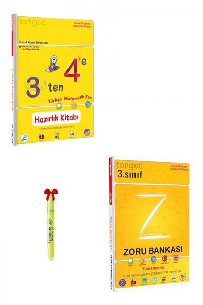 Tonguç Yayınları Tonguç 3'den 4'e Hazırlık Ve 3.sınıf Zoru Bankası