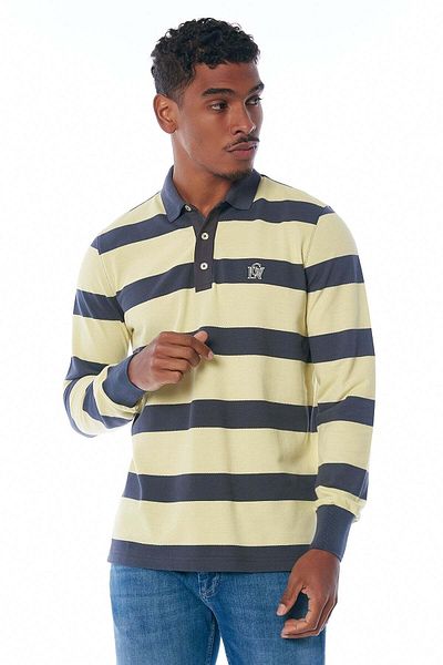 Galvanni Sorıano Men's Yellow Polo Sweatshirt