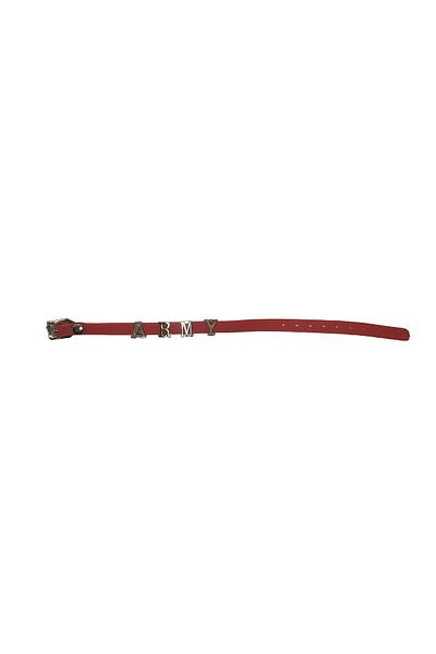 ketnez K-pop Bts Army Faux Leather 22 Cm Adjustable Red Bracelet
