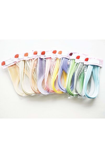 Neşeli Quilling 5mm Pastel Renkli Quilling Kağıt Seti 3