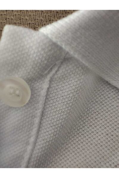 Collezione White Polo Neck Women's T-shirt - Regular Fit, Short Sleeve