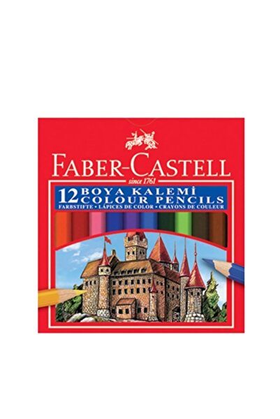 Faber Castell علبة من 12 قلم تلوين من الورق المقوى