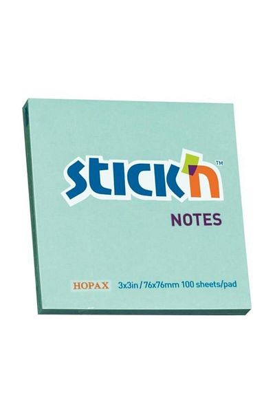 Gıpta Hopax 100 Sheets Pastel Blue Note Paper - 76X76 mm Stickn Adhesive