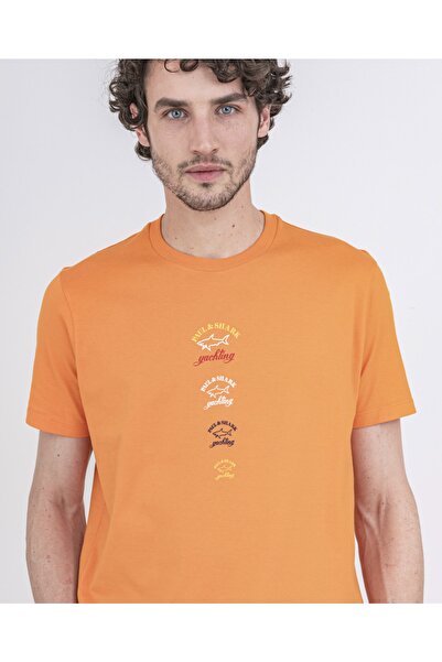 PAUL&SHARK Ανδρικό μπλουζάκι με πλεκτό K - C.w. Βαμβάκι