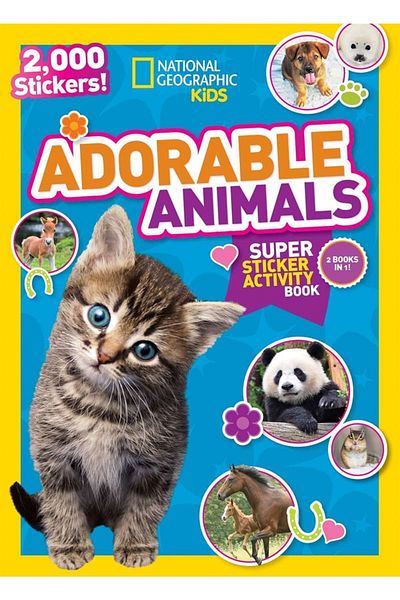 Kitapbulan İthal Kitap National Geographic Kids Adorable Animals Super Sticker Activity Book