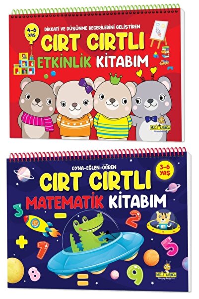 yükselen zeka Yükselen Zeka 2 Kitap Set Dikkati Ve Düşünme Becerilerini Geliştiren Cırt Cırtlı Etkinlik Kitabım
