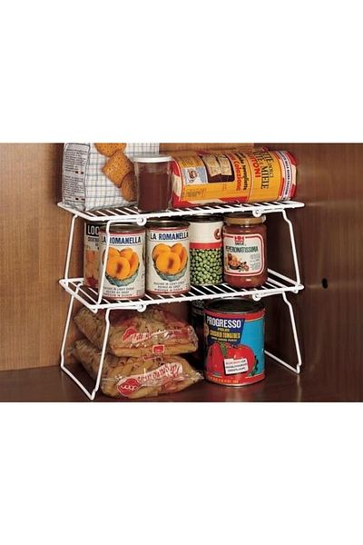 Bifirsat Standing Metal Cabinet Countertop Jar Mug Cup Wire Rack