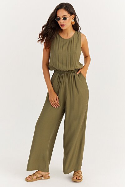 Cool & Sexy Jumpsuit - Khaki - Relaxed