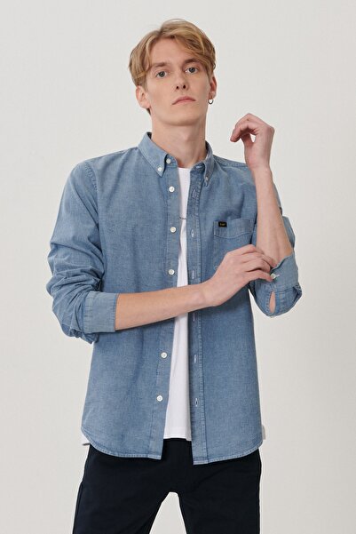 Lee Regular Fit Normal Kesim %100 Pamuk Uzun Kollu Gömlek