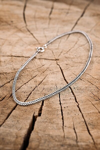 ENCİLİ SİLVER 925 Ayar Gümüş Tilki Kuyruğu Model Unisex Bileklik