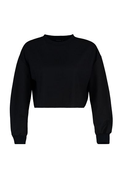 Trendyol Collection Чорний світшот з вафельної тканини Orme TWOAW23SW00319