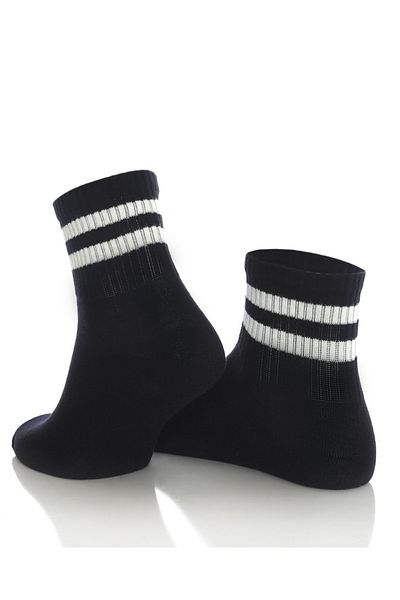 BBT Colegiul cu dungi alb-negru 1 Șosete unisex din bumbac de calitate
