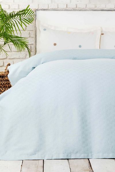 Karaca Home Boni Blue 100% Cotton Double Pique