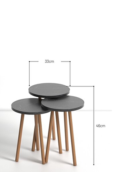 Monte Sehpa Soul Sehpa Seti -orta Sehpa Ve Zigon Sehpa