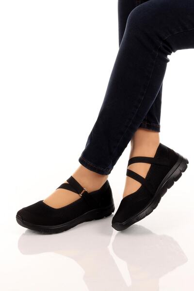 İmerShoes Pantofi negri, ușori și flexibili, pentru femei - ușor de purtat și respirabili 048