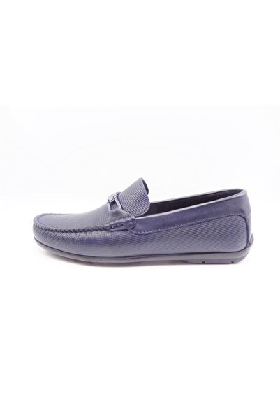 King Shoes 211 Navy Blue Summer Men's Shoes