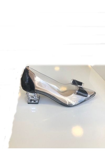Pandora Black Transparent Heeled Stilette Y22-30-010