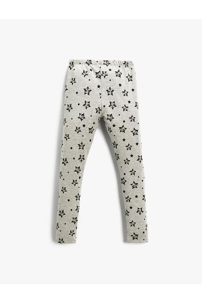 Koton Printed Leggings with Elastic Waistband