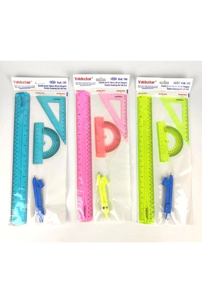 YILDIZLAR HOME Stars Drawing Set with Pergels 30 Cm Elastic 166