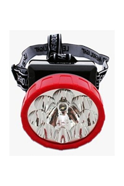 ROZIA 9 Ledli Şarjlı Kafa Lambası Işıldak Tepe Lambası Kafa Feneri