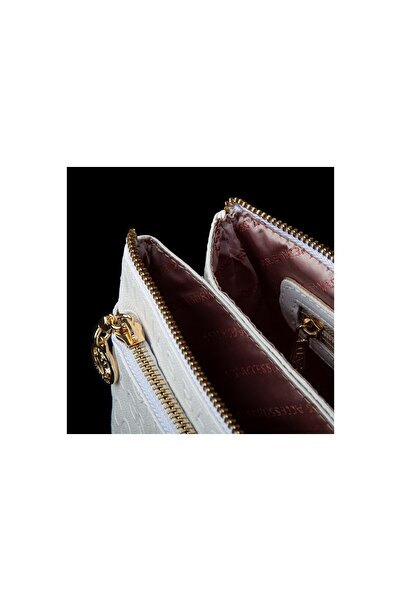 By Hakan Byhakan Nas Bag-1055 Жіноча сумка з рельєфним візерунком, біла