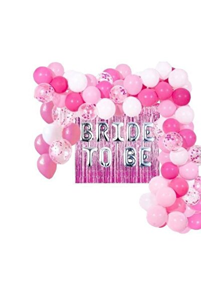 Happyland Bekarlığa Veda Partisi Team Bride Pembe/fuşya Konseptli Balon Zinci...