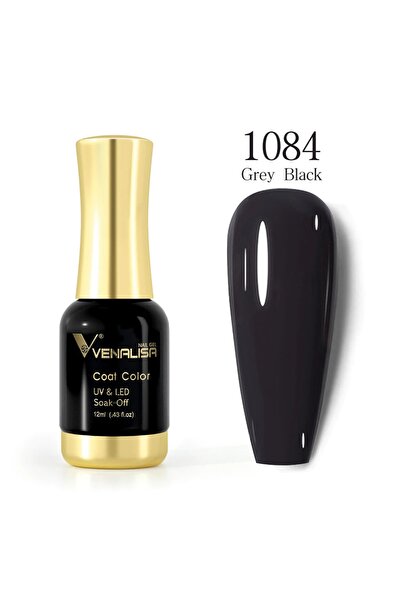 Venalisa 12 ml Kalıcı Oje Grey Black Uv Led Oje 1084