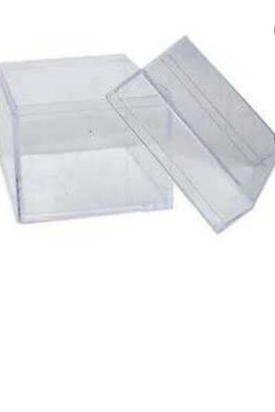 Acar Süs Kutu Kare 5x5 Cm Şeffaf 1 Adet