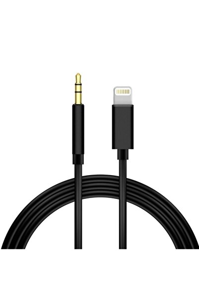 BEBTECH Iphone 7 8 X Max 11 12 Pro Lightning To Aux Kablo 1mt Araç Müzik Kula...