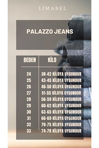 LİMABEL Černé volné džíny Palazzo Jeans s extra vysokým pasem
