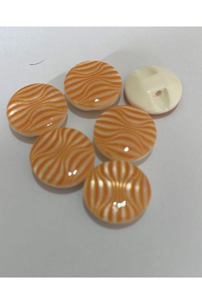 Öztürk Mother of Pearl Covered Baby Button. 1.5cm Pack of 6.