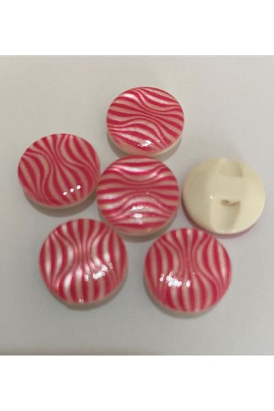 Öztürk Mother of Pearl Covered Baby Button. 1.5cm Pack of 6.