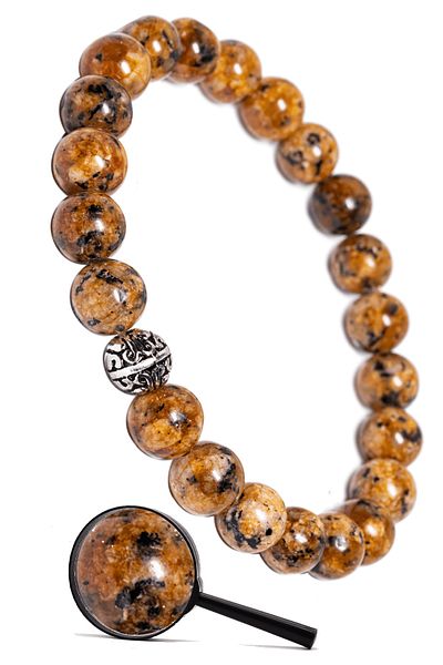 Tesbih Atölyesi Natural Orange Quartz Stone Silver Bracelet - Certified and Apparatus