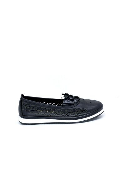TRENDYSHOES Trendyshose 03866 Z Women's Studded Laced Ballerina Shoes